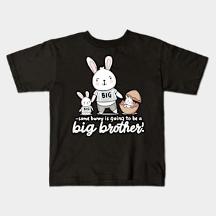 Big Brother Announcement Cute Bunny Family Design Kids T-Shirt